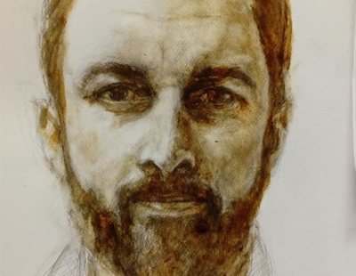 Un artista madrileño retrata con su propios excrementos a Santiago Abascal