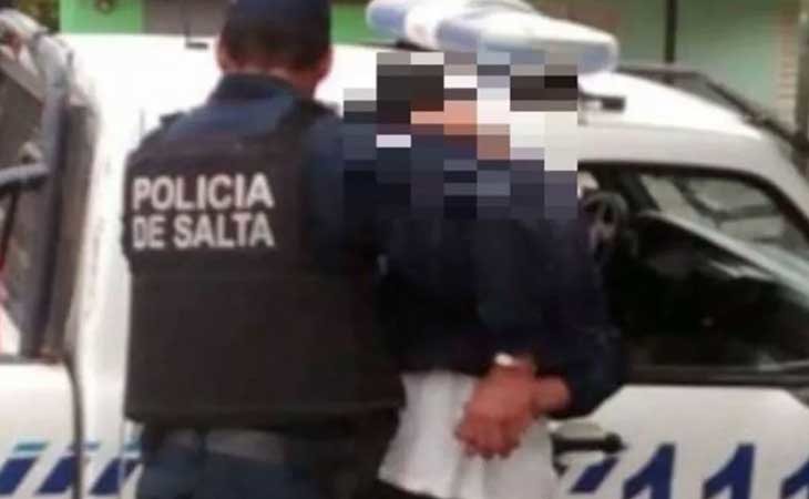 Imagen de la detención de uno de los implicados