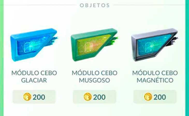 Los nuevo Módulo Cebo Glaciar y Musgoso te permiten evolucionar a Eevee