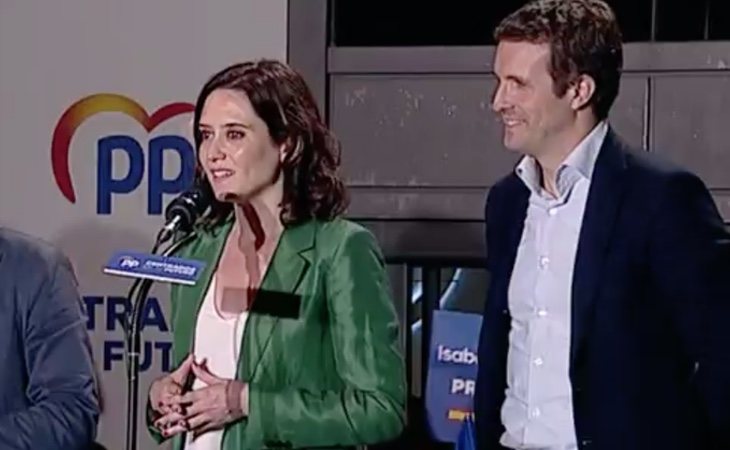 Díaz Ayuso, tras conocer que conservará la Comunidad de Madrid: 'Vamos a conseguir que las izquierdas no nos hagan regresar, que nos cierren los ...