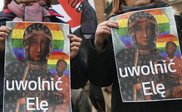 La virgen de Czestochowa, símbolo del colectivo LGTBI en Polonia