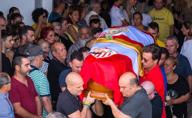 La capilla ardiente de José Antonio Reyes se ubicó en el estadio Ramón Sánchez-Pizjuán