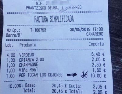 El bar vasco que cobró 10 euros a un cliente "por tocar los cojones"