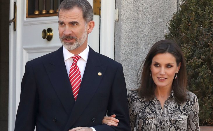 Don Felipe y doña Letizia en la Zarzuela