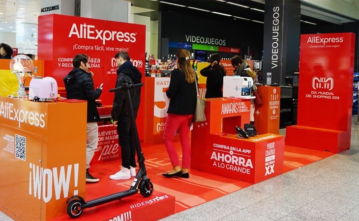 Así fue el primer córner experimental de AliExpress en El Corte Inglés de Sanchinarro