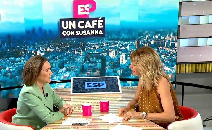 Cuca Gamarra, durante su entrevista en 'Espejo Público'