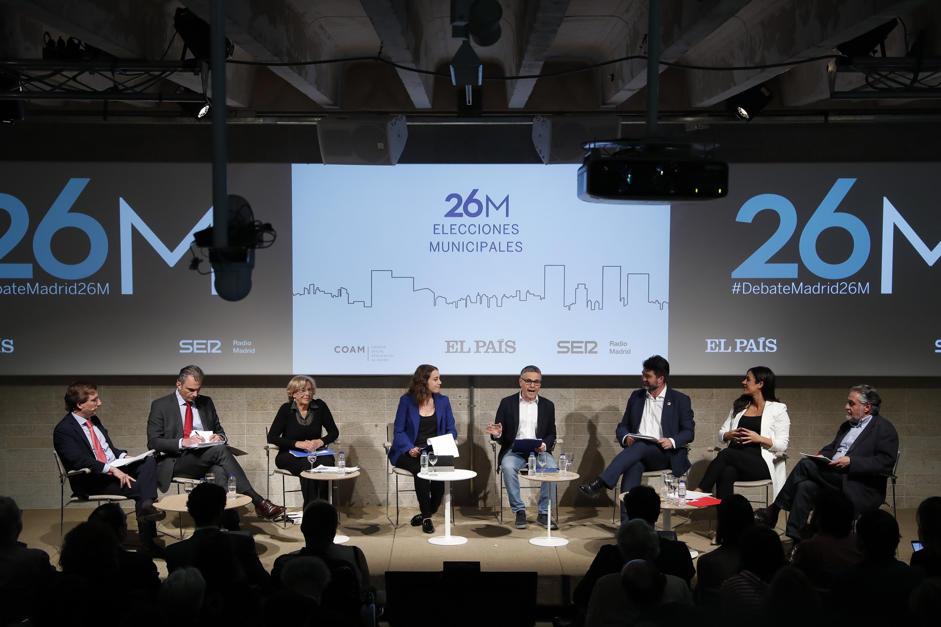 El debate, con los principales candidatos a la Alcaldía de Madrid, previo a las elecciones municipales del 26M