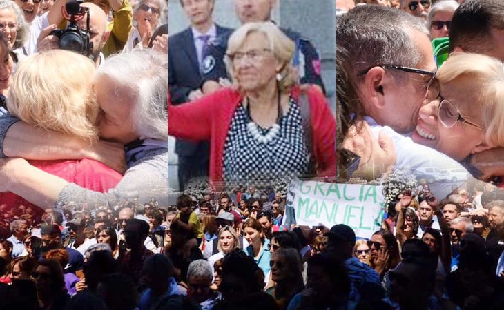 Madrid, agradecida, despide a Manuela Carmena con una gran ovación #GraciasManuela