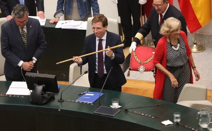 José Luis Martínez Almeida, durante su toma de posesión como alcalde de Madrid