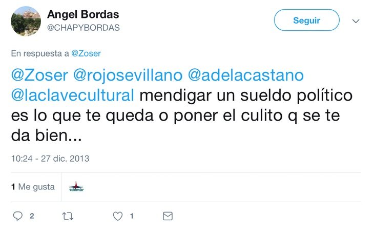 Tuit de Ángel Bordas