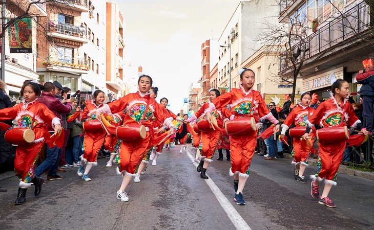 Celebración del 'Año Nuevo Chino' en el distrito de Usera