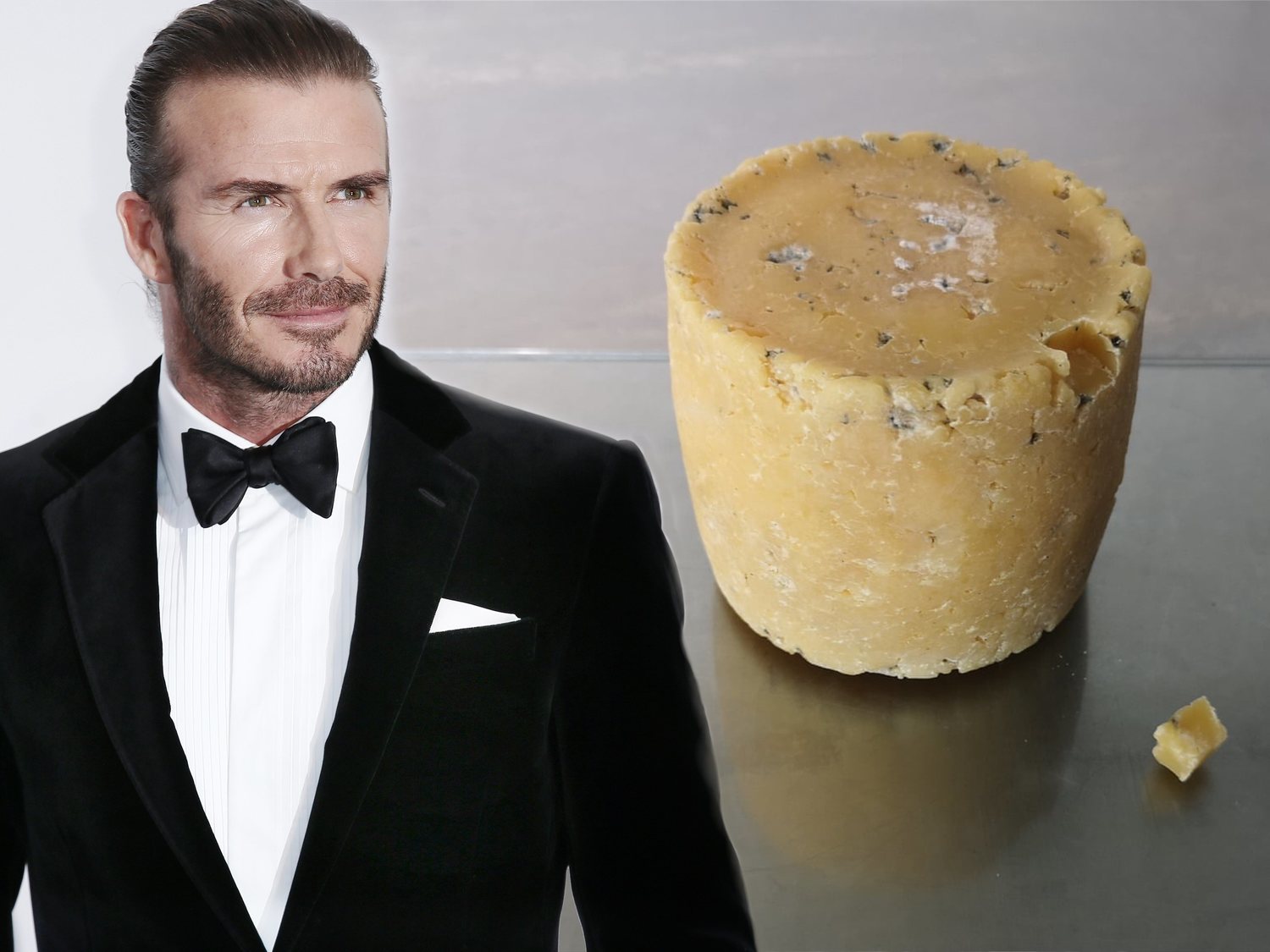 Fabrican un queso elaborado con piel muerta de David Beckham y otras celebridades