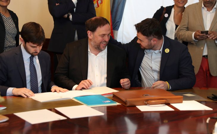 Presos políticos como Oriol Junqueras cuenta con cuatro fondos de pensiones que declaró en el último ejercicio de transparencia del Congreso