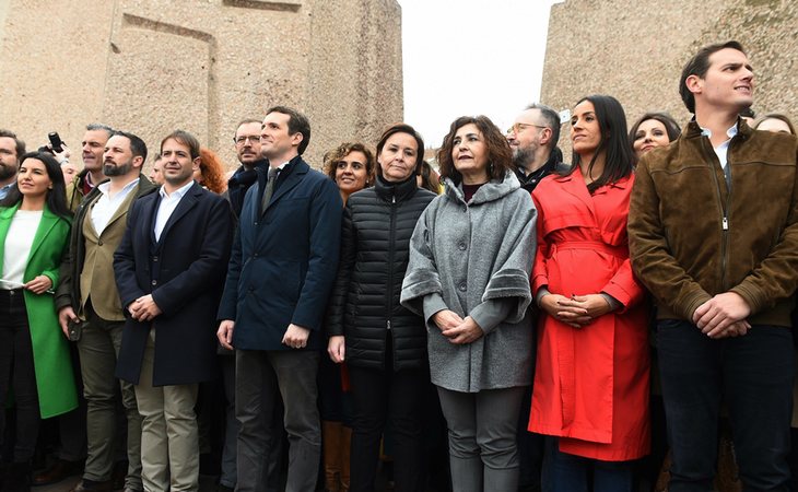 Ciudadanos, junto a PP y VOX, en Colón