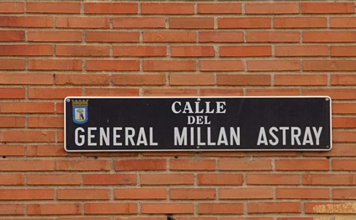 Ex legionarios piden a Martínez-Almeida recuperar el nombre de la calle del General Millán Astray