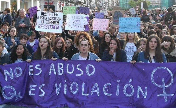 El movimiento feminista tomó las calles tras el caso de 'La Manada'