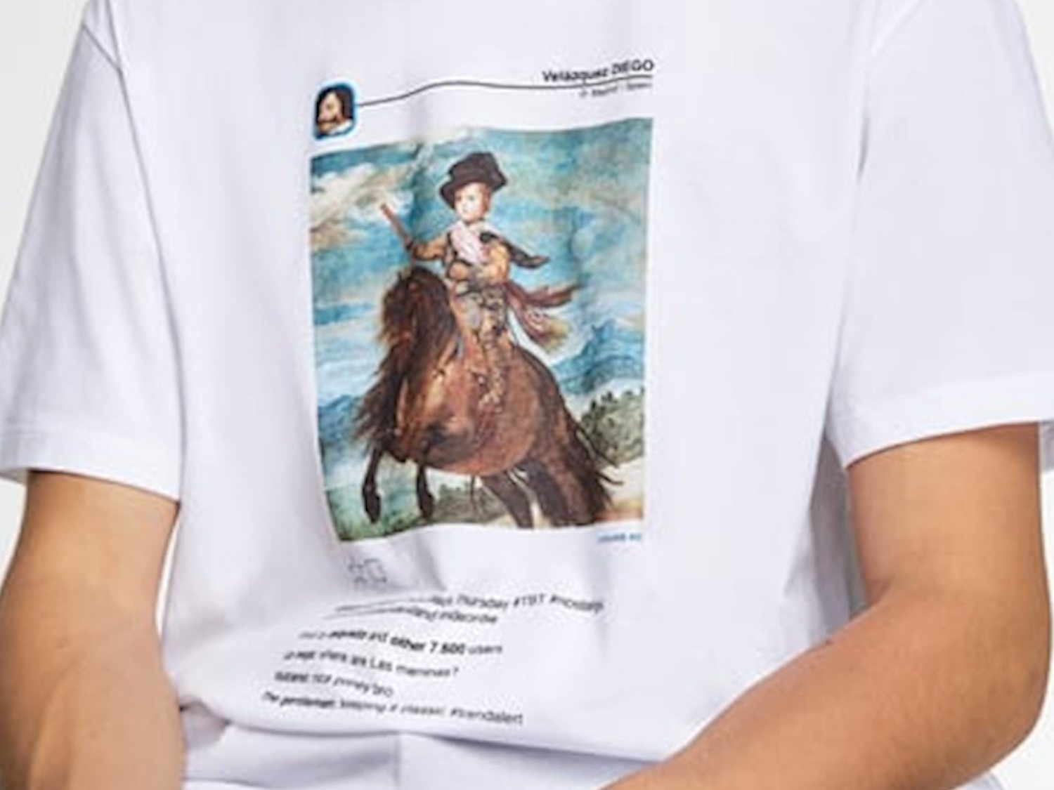Zara confunde al Conde Duque de Olivares con Diego Velázquez en una camiseta