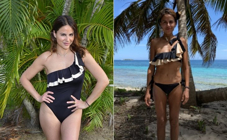 Mónica Hoyos antes y después de su paso por 'Supervivientes'