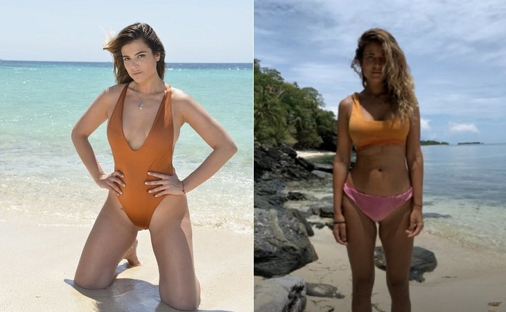 Lidia Santos antes y después de su paso por 'Supervivientes'