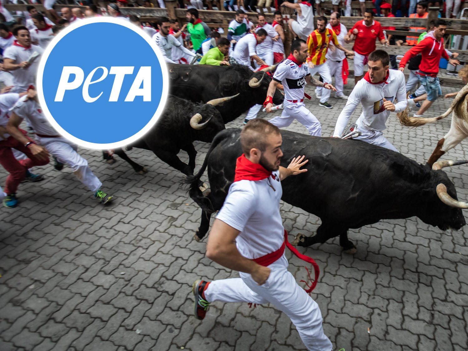 PETA pide reemplazar los toros de los Sanfermines por hombres disfrazados de dinosaurio