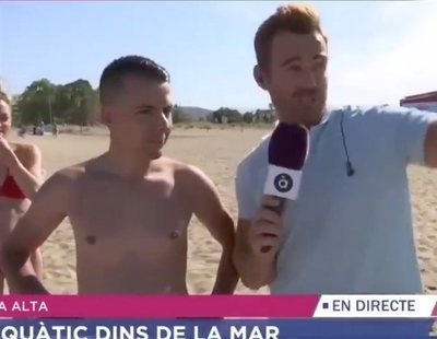 La bronca de un reportero valenciano al madrileño que se quejó de sus playas en directo