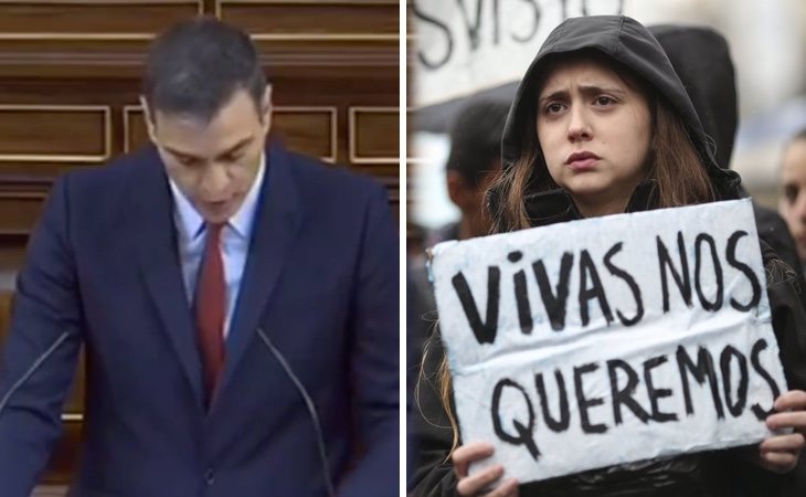 Pedro Sánchez anuncia: 'Modificaremos la tipificación de los delitos sexuales, no queremos manadas ni lobos solitarios'. También habrá ley para ...