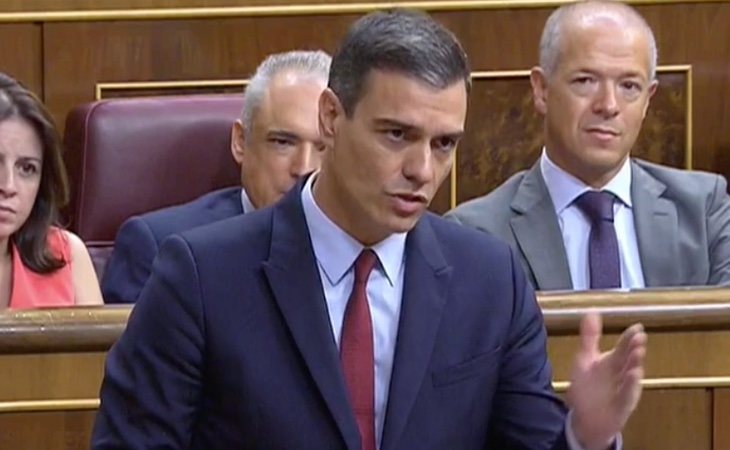 Pedro Sánchez: 'El PP es un partido de Estado. Ciudadanos, VOX, la ultraderecha, no lo son'.