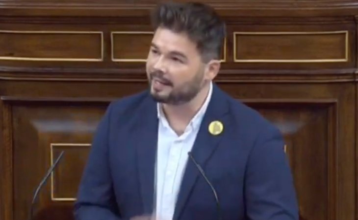 Comienza Gabriel Rufián: 'El bloqueo a España es irresponsable'