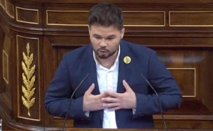 Rufián, a Sánchez: 'Le propongo un encuentro cada mes en Barcelona y en Madrid. Continuar con el espíritu de Pedralbes'