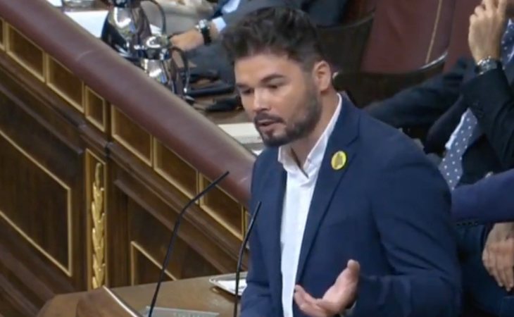 Gabriel Rufián, al PSOE: '¿Por qué es mejor una abstención de PP y Ciudadanos a que el señor Iglesias se siente en un ministerio?'