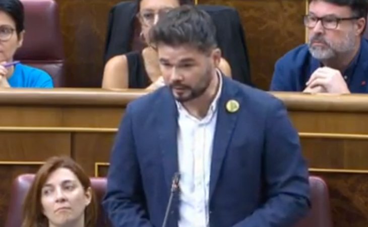 Gabriel Rufián (ERC) advierte: 'Señor Sánchez, no dé por hecho nuestra abstención'