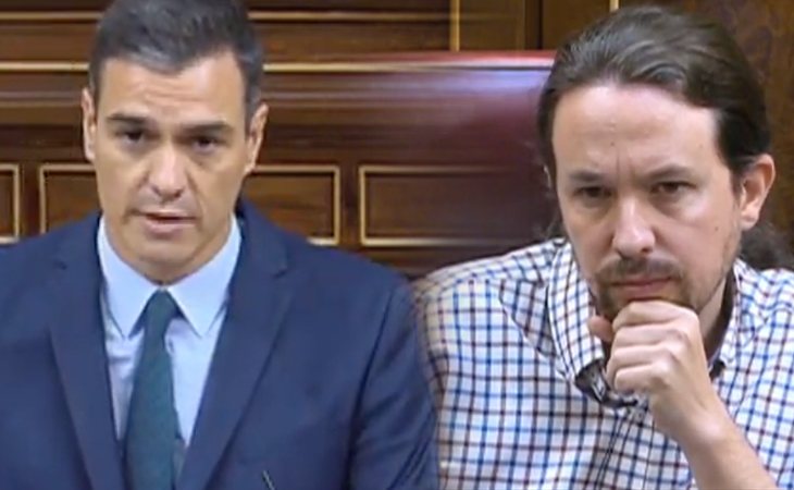 Pedro Sánchez se dirige a Pablo Iglesias: 'El problema no es el programa, sino los Ministerios'