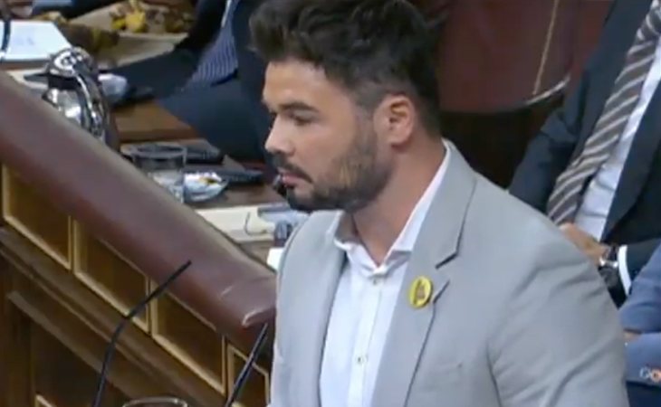 Gabriel Rufián advierte: 'La derecha está encantada'