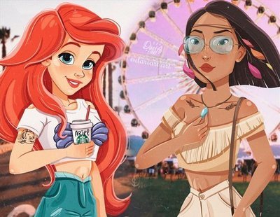 Convierten a las princesas Disney en fabulosas jóvenes millennials