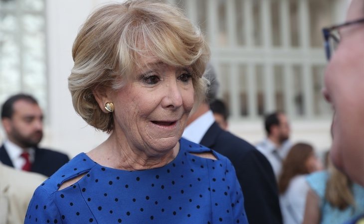 Esperanza Aguirre está siendo investigada 'de facto' en la pieza relacionada con la financiación de las campañas electorales