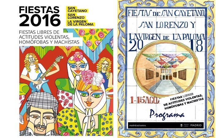 Carteles de las ediciones de 2016 y 2018