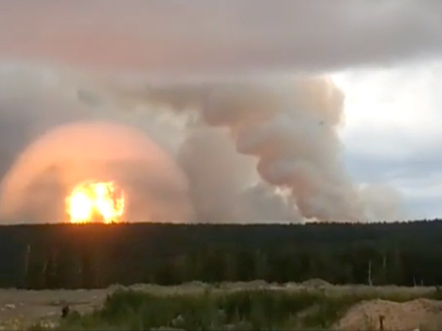 Una explosión nuclear en una base militar rusa deja dos muertos