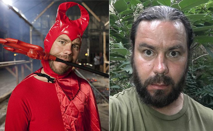  Chris Pontius en 'Jackass' (izq.) y en la actualidad (der.)