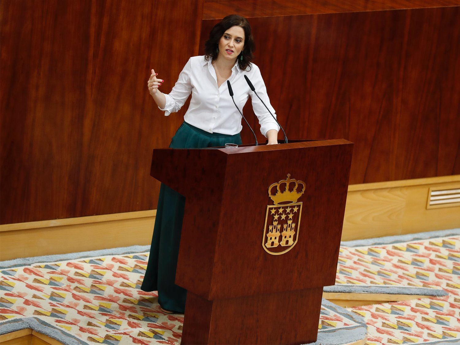 Isabel Díaz Ayuso, investida presidenta de la Comunidad de Madrid con los apoyos de Cs y VOX