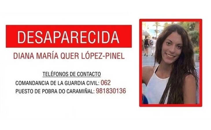 Cartel de la desaparición de Diana María Quer