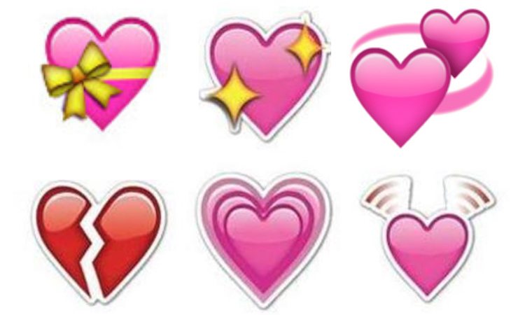 Hay emojis de corazones con multitud de significados