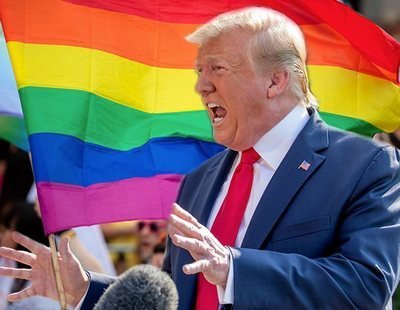 Donald Trump considera que está haciendo las cosas "muy bien" con el colectivo LGTBI