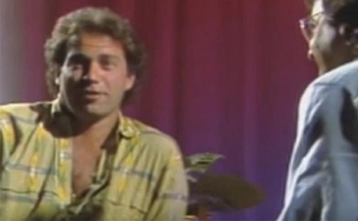 Bertín Osborne en la entrevista de 'De la mano de...' en TVE en 1985