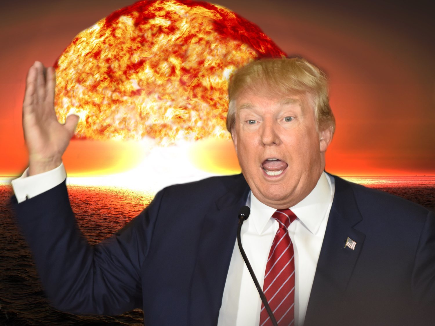 Donald Trump propone combatir los huracanes estallando bombas nucleares contra ellos