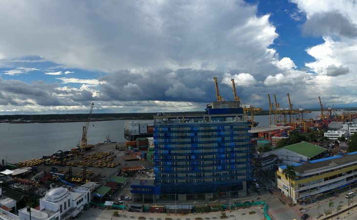 Puerto de Buenaventura (Colombia), el lugar donde las autoridades interceptaron el barco con 80 kilogramos de cocaína