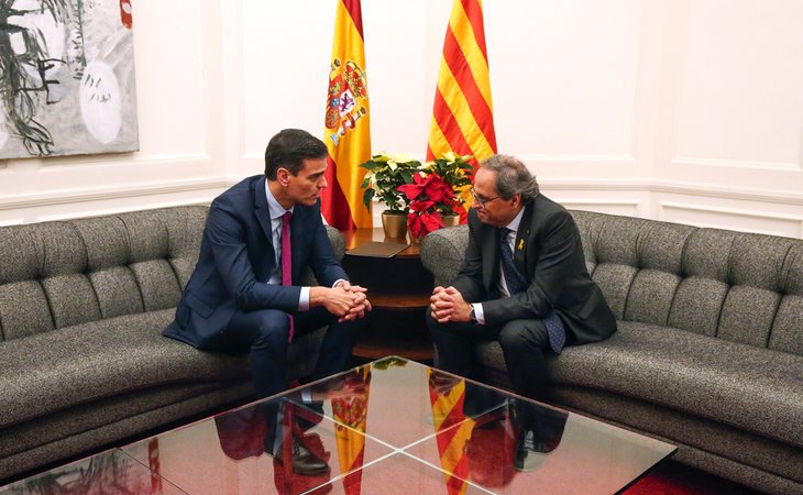 Pedro Sánchez no apoya el 'Plan de Acción Exterior' de Torra y recurrirá ante el Tribunal Constitucional