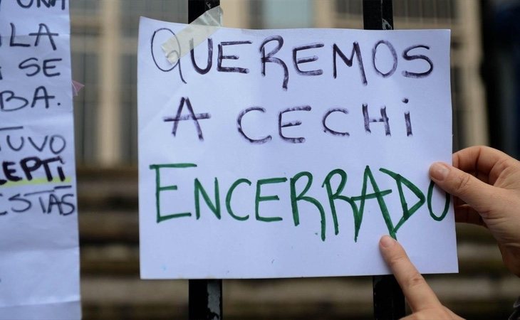 Los manifestantes piden revisar la condena