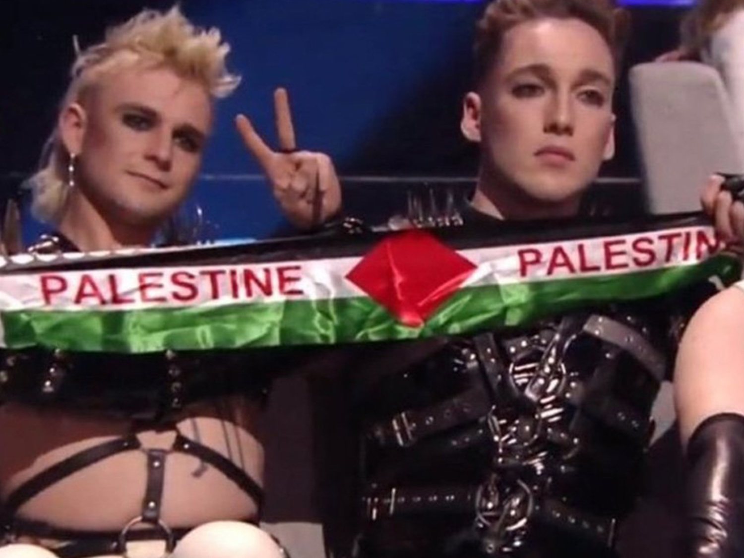 La UER sancionará a Islandia por las banderas de Palestina que Hatari ondeó en Eurovisión