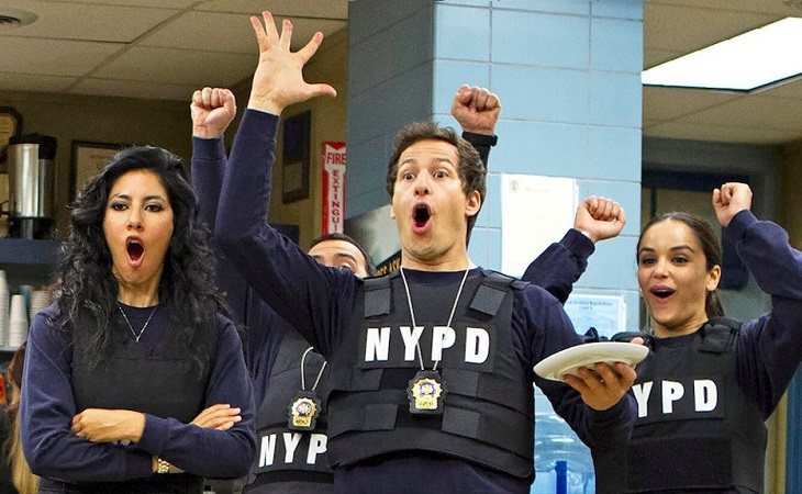 Rosa, Jake y Amy en 'Brooklyn Nine-Nine'