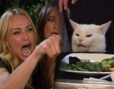 "Me dijiste que...": El origen detrás del viral meme de la mujer gritando a un gato